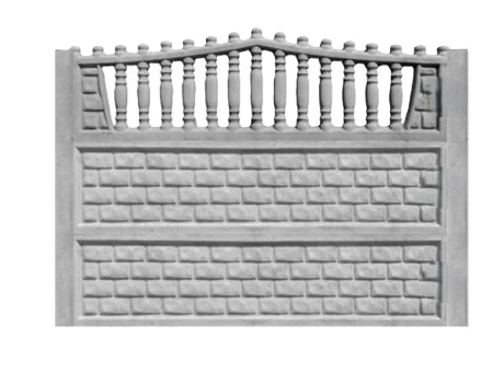 Wzór ogrodzenia betonowego - nr. 1