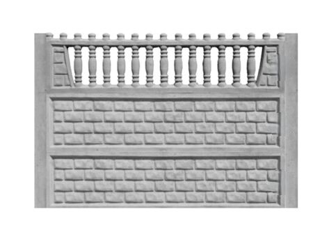 Wzór ogrodzenia betonowego - nr. 2